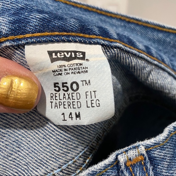 Vintage Levi’s 550 Relaxed Fit Tapered Leg Jeans Size 14M - Picture 11 of 16